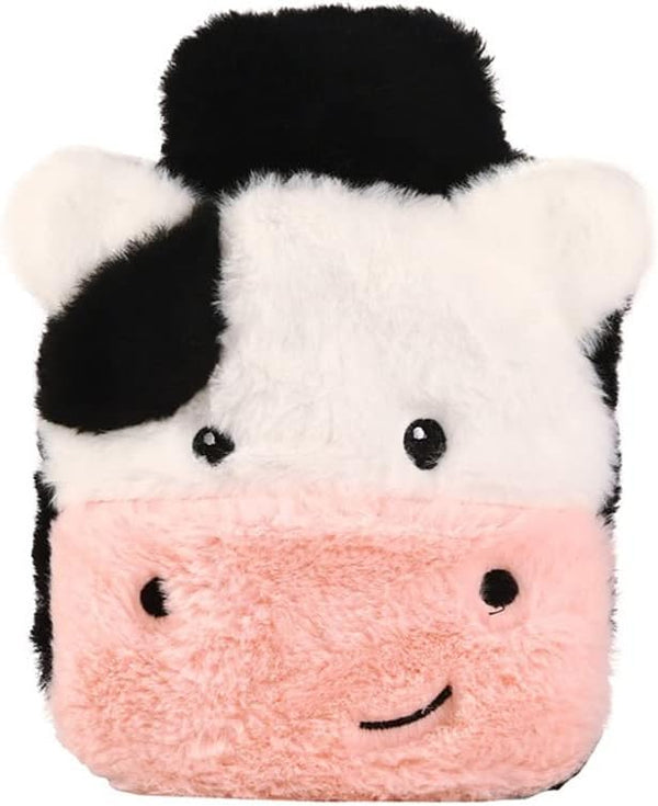 YMAIFUI 400ML Cute Rubber Cold or Hot Water Bottle Hand Warmers with Plush