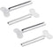 WLngtv 4Pcs Silvery Metal Tube Squeezer Keys, Tube Toothpaste Squeezer Keys Metal Hair