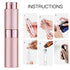 LISAPACK 8ML Atomizer Perfume Spray Bottle for Travel, Refillable Cologne Dispenser (Pink)