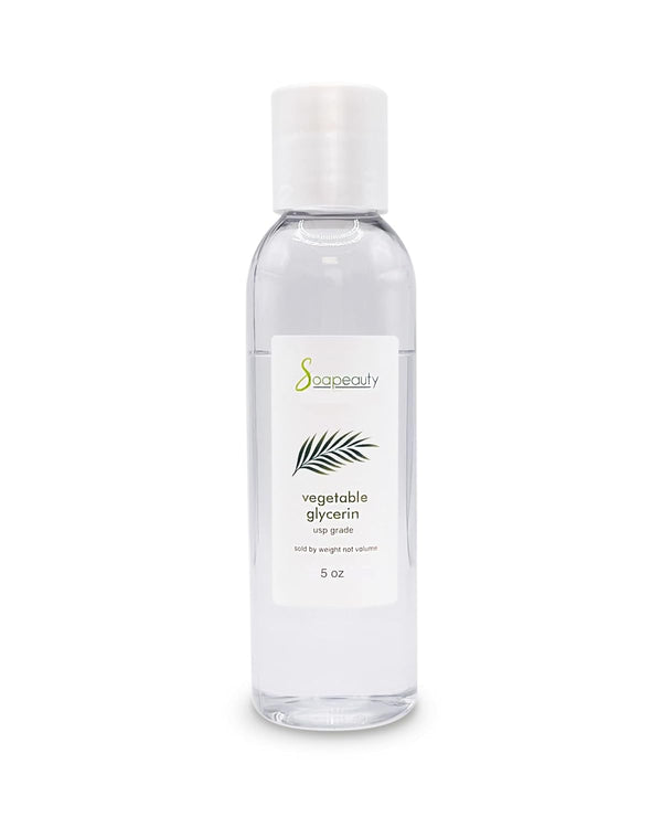 Soapeauty VEGETABLE GLYCERIN USP Grade Non-GMO Natural, Cosmetic Products for Skin, Hair Care, Soap Making, 5 oz