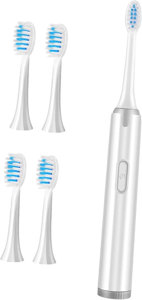 Ipetboom 1pc Electric Toothbrush for Adults Design Replacement Brush Ergonomic Handle for Comfortable