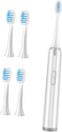 Ipetboom 1pc Electric Toothbrush for Adults Design Replacement Brush Ergonomic Handle for Comfortable