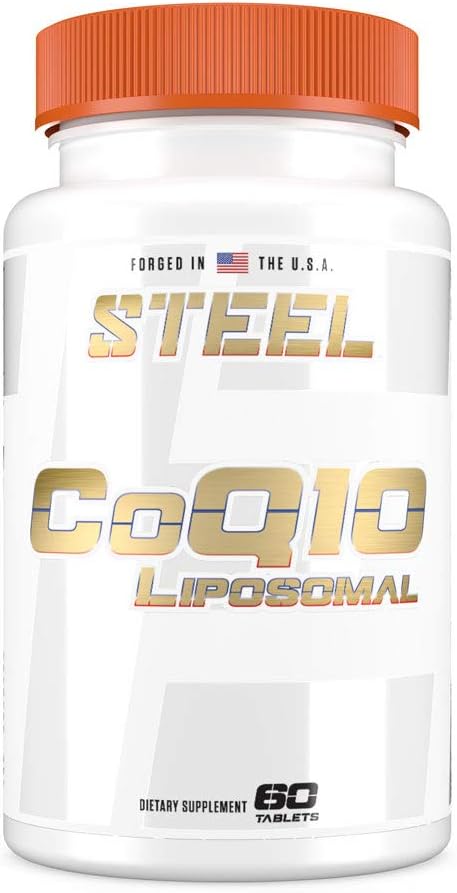 Steel Supplements CoQ10 Liposomal, 100mg, 60 Tablets for Enhanced Absorption
