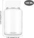 4Pcs Clear Pill Bottle 100ml by WLLHYF, Empty Plastic Medicine Bottles with Caps
