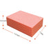 MARYTON Mini Nail Buffer Block Files, 80/100 Grit for Acrylic Nails, 130 Count, Orange