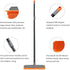 TreeLen Rubber Broom - Carpet Rake Pet Hair Remover with Squeegee Extension for Cleaning Floors