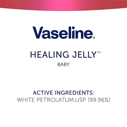 Vaseline Petroleum Jelly Baby Skincare, 4 Count, 13oz - Treats Dry Skin & Prevents Diaper Rash