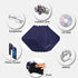 Extra Large Microfiber Cleaning Cloths (12"x 12") for Glasses, Phone, Computer Screen, 6 Pcs Eyeglass Cleaner Wipes