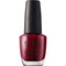 OPI Nail Lacquer Nail Polish, Opaque Bright Red Shimmer, Vegan, Fast Drying
