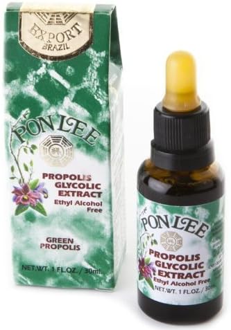Pon Lee Brazil Green Bee Propolis Liquid Extract, No Alcohol, 30ML, 1 Pack