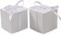 COTOPHER 60pcs Small Gift Boxes, 2x2x2 inches Paper Favor Boxes with Ribbons for Parties (White)