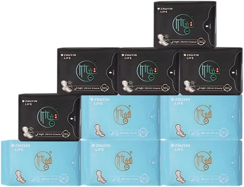 ZHUYIN LIFE Radiant Feminine Pads for Women,Pads with Wings, Extra Heavy Absorbency, Unscented Overnight