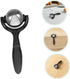 Set 2pcs, Massage Ball Roller Stainless Steel Handheld Muscle Massage Tool with Handle, Black Manual Roller for Back