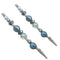 Set LUX Clips (Winter Blue) & Keychain Metal Wire Joint Clamp with Pen Clip Extendable for Mechanics Home Automobile