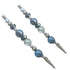 Set LUX Clips (Winter Blue) & Keychain Metal Wire Joint Clamp with Pen Clip Extendable for Mechanics Home Automobile