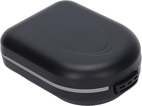Hearing Aid Travel Case, Behind-the-Ear Accessories, Waterproof Drop Resistance Storage Box, Black (2.6 x 2 x 1in)