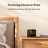 Housbay Wooden Sound Machine Alarm Clock for Bedrooms - Gentle Wake-Up with Birdsong, White Noise for Sleeping, Small