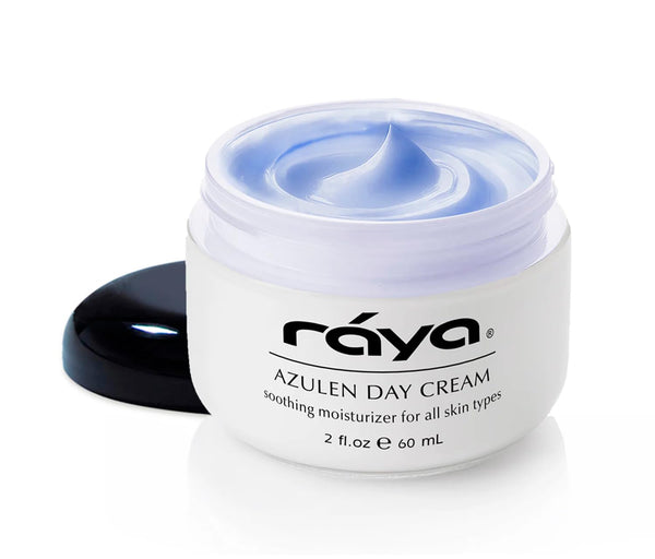 Raya Azulen Cream (301), Moisturizing Day and Night Face Cream for Combination Skin, Soothing Azulene