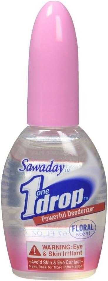 One-Drop Powerful Deodorizer, Floral Scent 0.67 Ounce 6 Pack