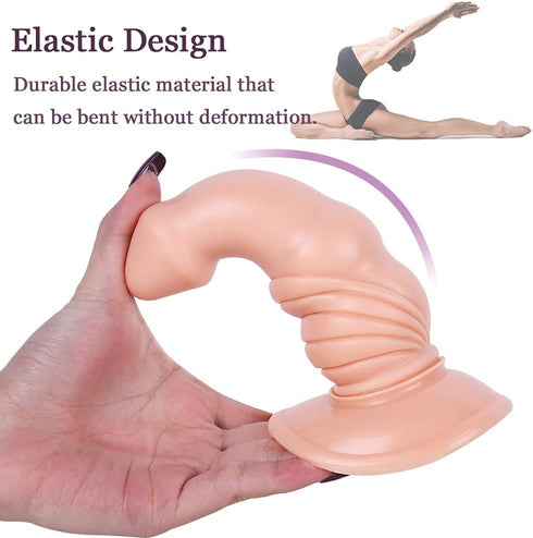 Rovamvia 5.5 Inches Sets Realistic Dildo for Beginners, Anal Dildos Lifelike Fake Penis for Women/Men/Gay, Adult Sex