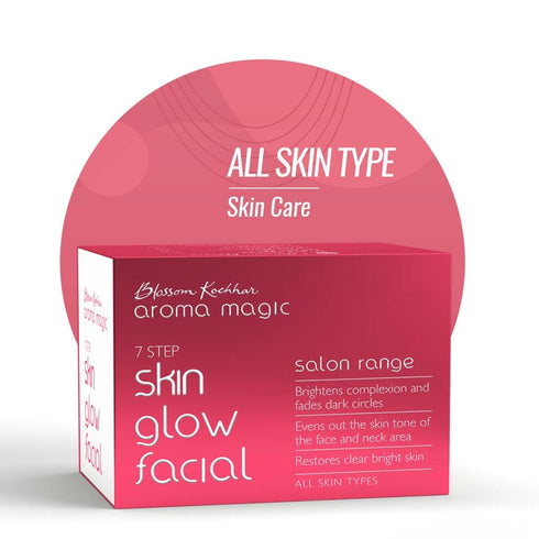 Skin Glow Facial Kit, 7 in 1 Natural Face Set for Women, Multi Use with Vitamin E & Rose Extract, Cleansing &