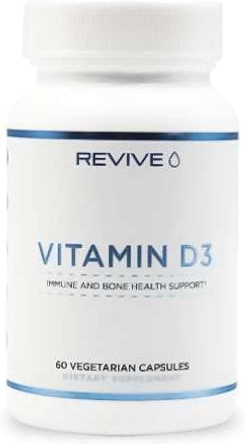 Revive MD Vitamin D3, 60 Vegetarian Capsules - Immune and Bone Health Support