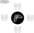 Soft Silicone Air Chamber Eyeglass Nose Pads, 14mm, 5 Pairs Screw-in Replacement Nosepads for Eyewear