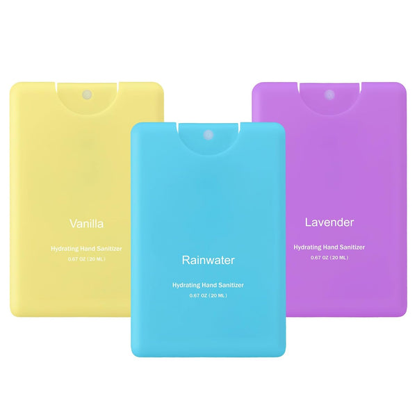Set of 3 Power Mist Hydrating Hand Sanitizer Spray Bulk Travel Size