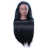 Mannequin Head with Hair - 26" Hair Styling Doll Head with Table Clamp Stand Included (Black YK)