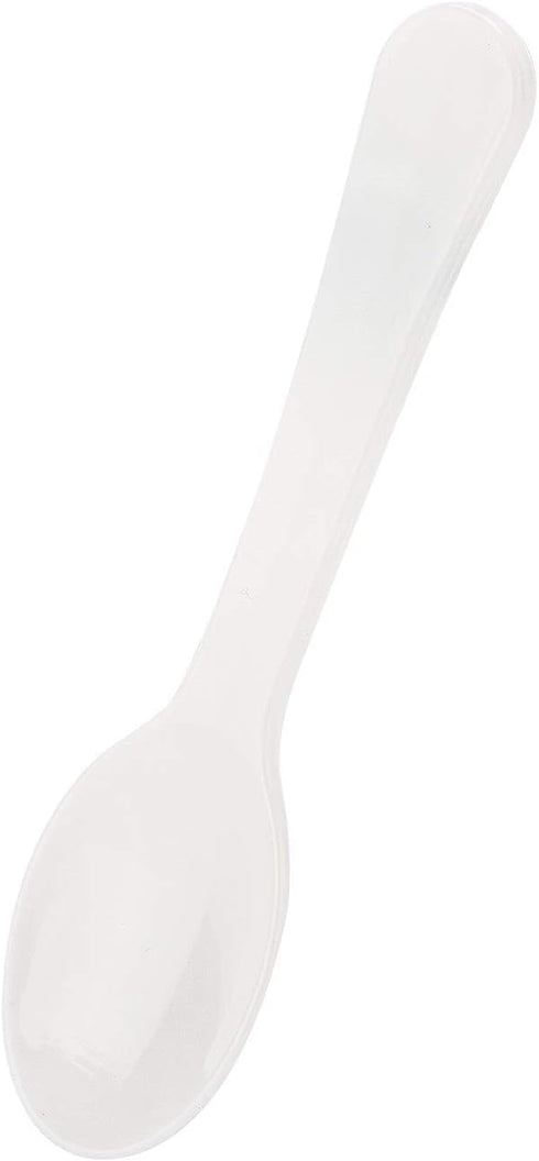 Gmark 100pc 3" Extra Sturdy Taster Spoons - Plastic Mini Spoons, BPA Free, White 1 Box Set GM1002F