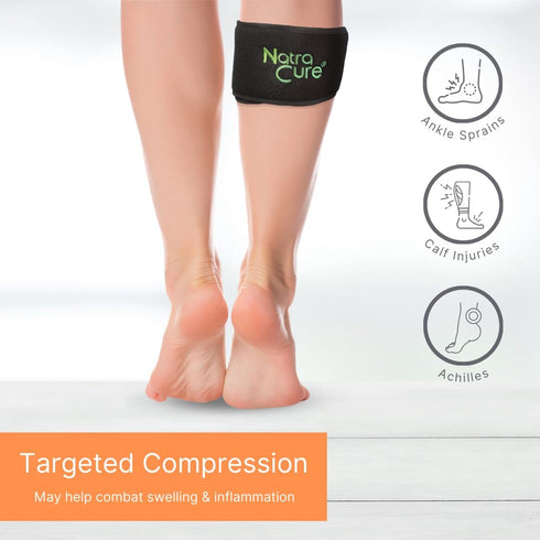 NatraCure Cold Therapy Wrap, 20" Strap - 2 Pack (Small Reusable Gel Ice Pack for Pain Relief)