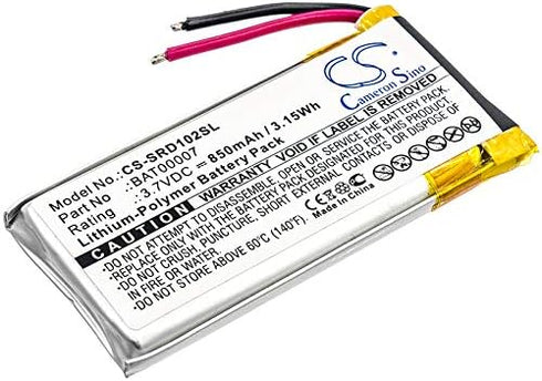 BAT00007 Battery Replacement for Cardo Scala Rider Packtalk, Packtalk Duo, Requires Soldering