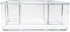 Isaac Jacobs 5-Compartment Clear Acrylic Organizer (10” L x 7” W x 4” H) - Multi-Sectional Makeup Brush Holder &