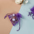 HRX Package 100pcs Little Organza Bags, 3 x 4 inch Purple Mesh Bags for Jewelry Party Favor