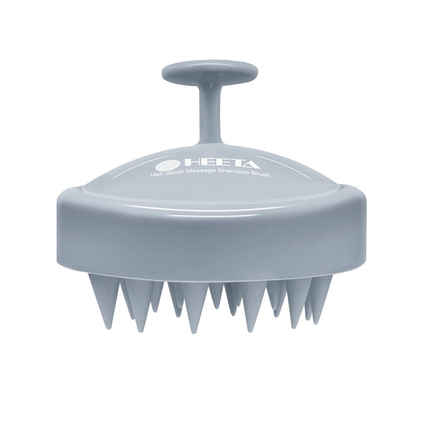 HEETA Scalp Massager Hair Growth, Soft Silicone Shampoo Brush for Exfoliation, Dandruff Removal, Sky Gray
