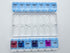 Toeah 7 Healthaccessories Spanish pill box day weekly two times per day AM PM (Large) Spanish pill box organizer (Blue)