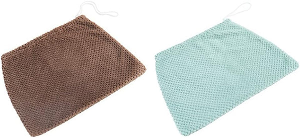 Healvian 2PCS Reusable Floor Cleaning Cloth, Cotton Mop Pad for Wet & Dry Cleaning, Lazy Broom Cover