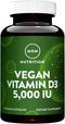 MRM Nutrition Vegan Vitamin D3 5,000 IU | Bone + Immune Health | Made from Lichens | 60 Servings