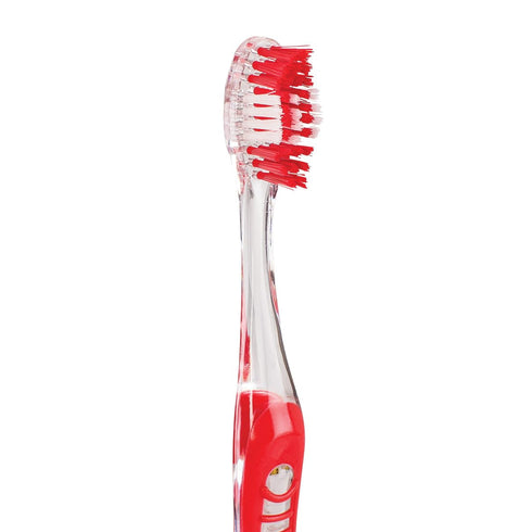 SmileGoods A385 Soft Bristle Toothbrush, 38 Tuft, 72 Individually Packaged Premium Toothbrushes, Assorted Colors Bulk
