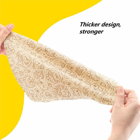 Reusable Bamboo Kitchen Paper Towels, Unbleached Bamboo Fiber, Thickened 4 Rolls, Hand Washable Only