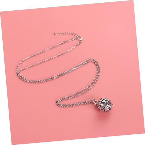 Pendulum Necklace Essential Oil Lockets Diffusers - Round Essential Oil Box Pendant for Pregnant Woman