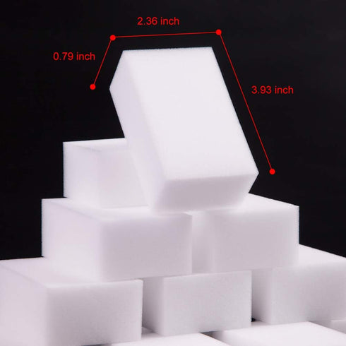 100 Pack Magic Sponge Eraser Extra Thick and Long Lasting Melamine Cleaning Sponges for Multi Surface Cleaning