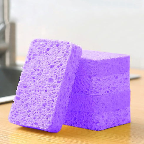 24-Pack Non-Scratch Scrub Sponges for Dishes, Cleaning Sponges for Kitchen Home and More (Purple)