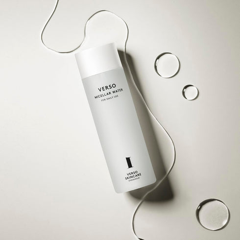 Verso Skin Care Micellar Water Face Cleanser, Calming Gentle Cleanser for Youthful Skin