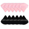 Pimoys 12 Pieces Powder Puff Face Triangle Makeup Puff, Soft Cosmetic Foundation Sponge (Black, Pink)