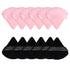 Pimoys 12 Pieces Powder Puff Face Triangle Makeup Puff, Soft Cosmetic Foundation Sponge (Black, Pink)