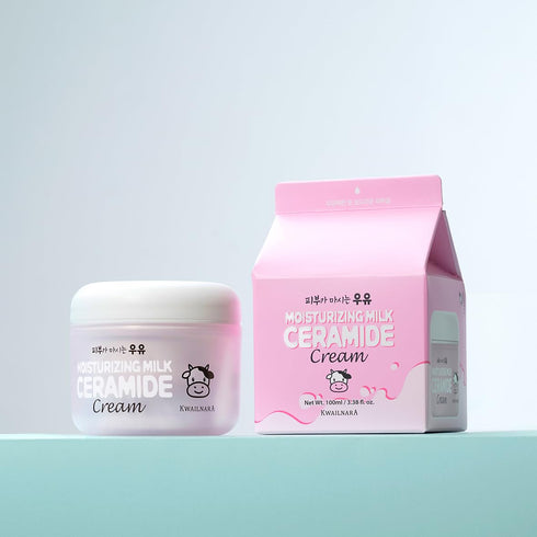 WELCOS Kwailnara Moisturizing Ceramide Milk Cream | Hydrating, Soothing, Nourishing with Milk Protein Extract | 100ml