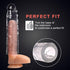 Reusable Clear Penis Sleeve Extender Realistic Textured Cock Extender Body-Safe Stretchy Ultra-Soft Material Cock