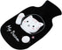 RARITYUS Cute Cat Rubber Hot Water Bottle with Plush Fleece Cover, Hand Feet Belly Warmer