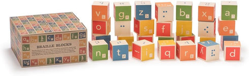 Uncle Goose Braille ABC Blocks, Made in The USA